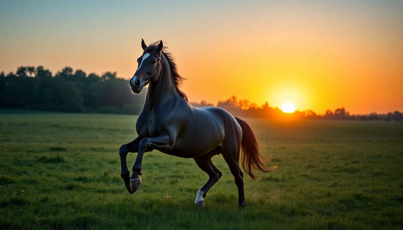 Cheval qui part au galop à faux : comprendre et corriger