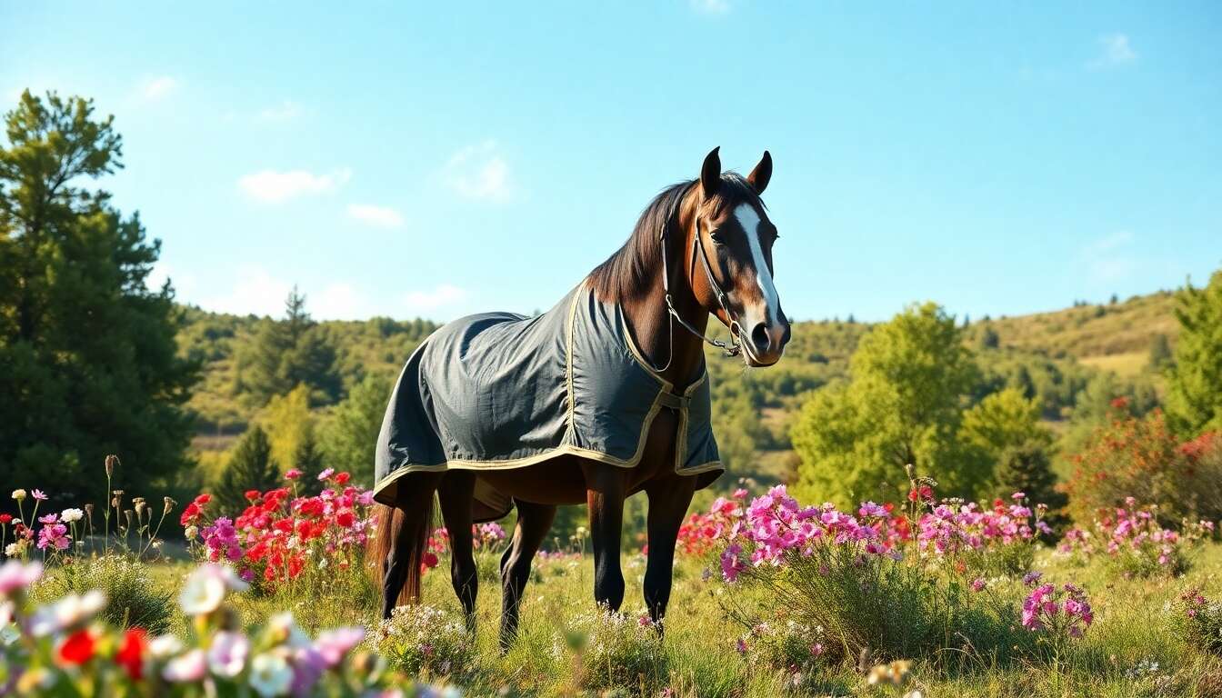 Comment choisir la meilleure couverture anti-mouche pour cheval ?
