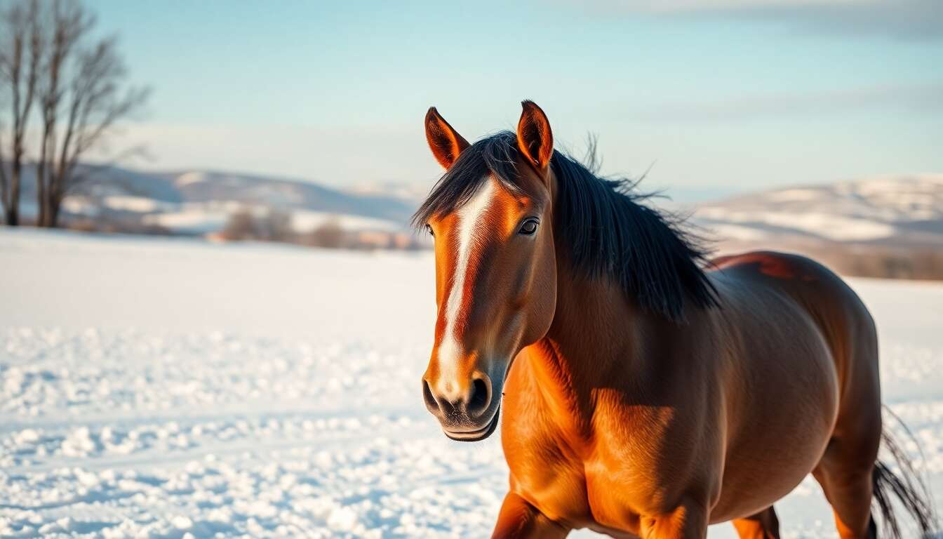 Gérer un cheval chaud en hiver : conseils pratiques