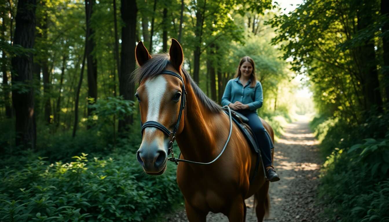Comment gérer la peur de son cheval en promenade ?