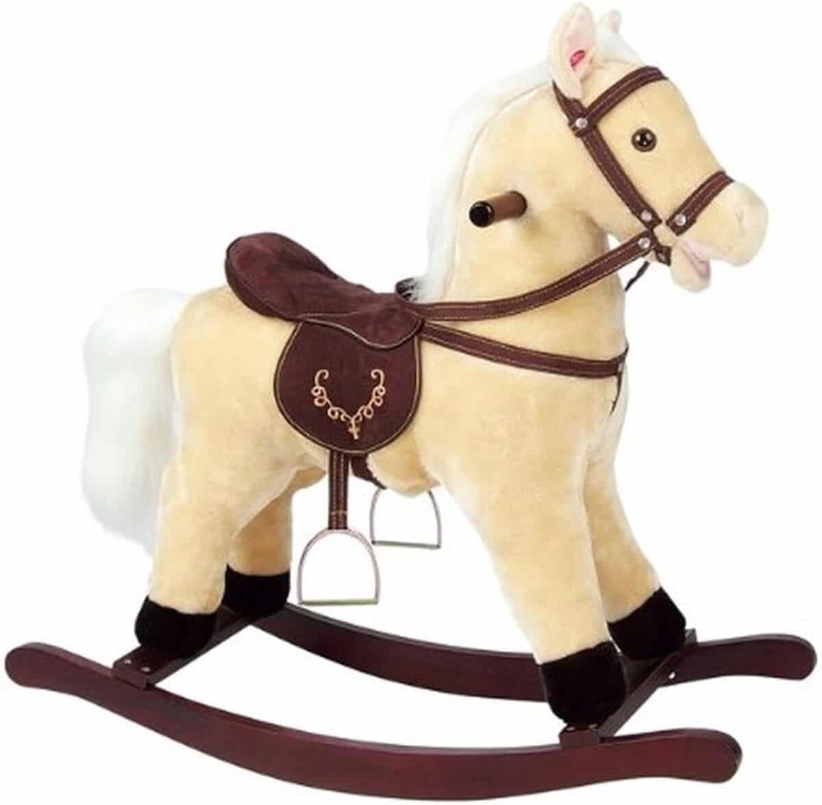 Test du cheval à bascule Leomark : bois et peluche pour les tout-petits