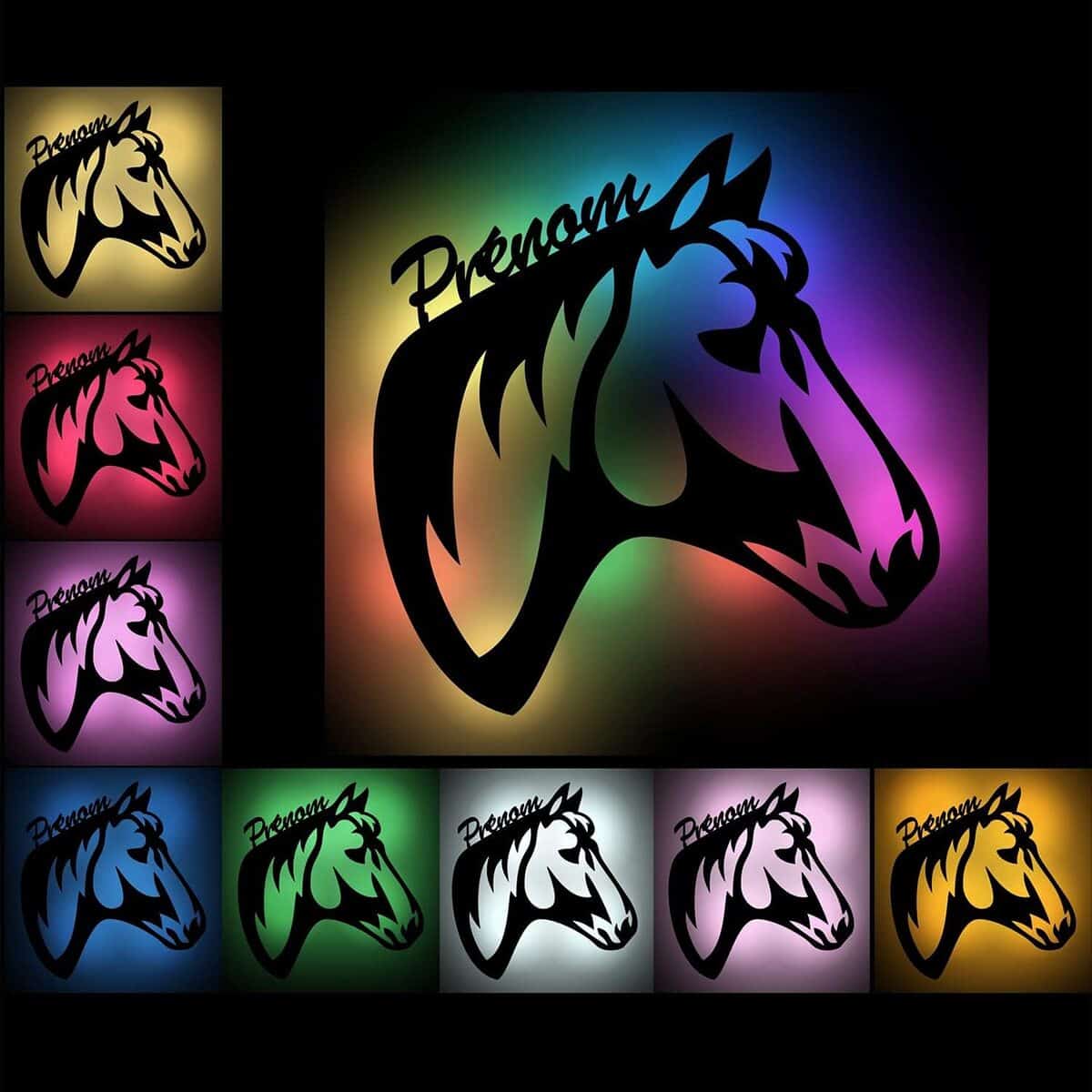 Test : lampe led murale personnalisable Veilleuse Déco Cheval