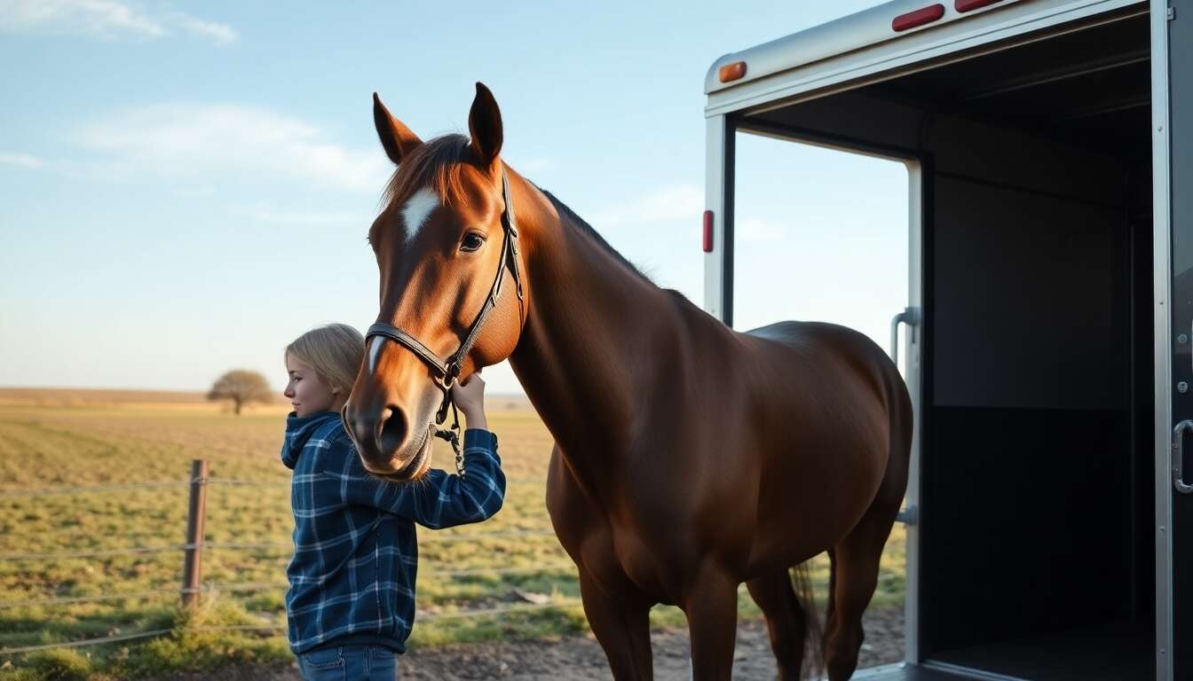 Comment s'organiser pour un premier transport de cheval ?