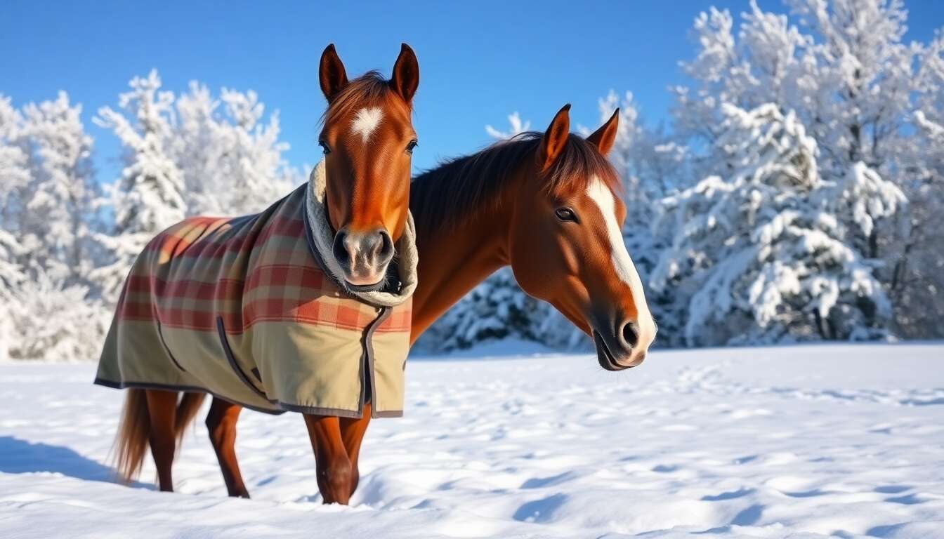 Conseils pour affronter l'hiver avec votre cheval