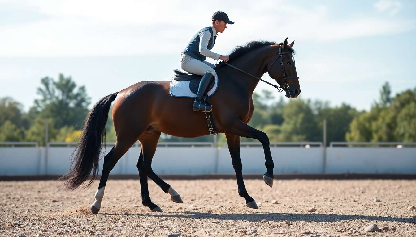 Cession à la jambe : tout savoir sur cette technique équestre
