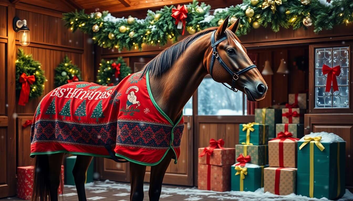 5 idées cadeaux de Noël pour chevaux