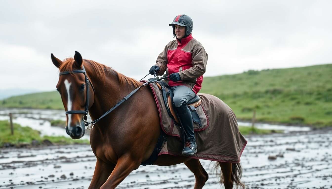 Équipement imperméable pour cavalier : bien choisir