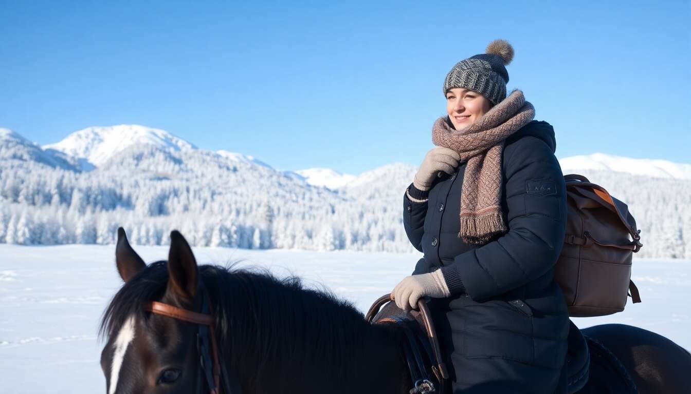 Astuces pour affronter le froid à cheval