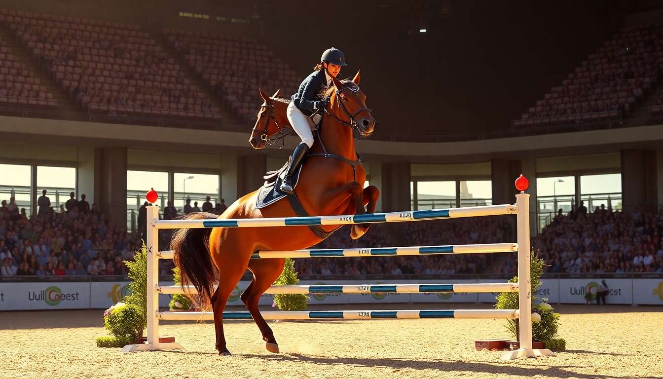 Réussir une belle georgette en saut d'obstacles
