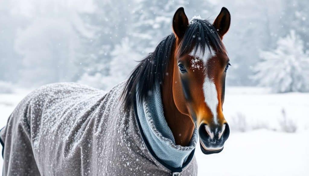 Transport hivernal : comment savoir si mon cheval a trop chaud ou trop froid ?