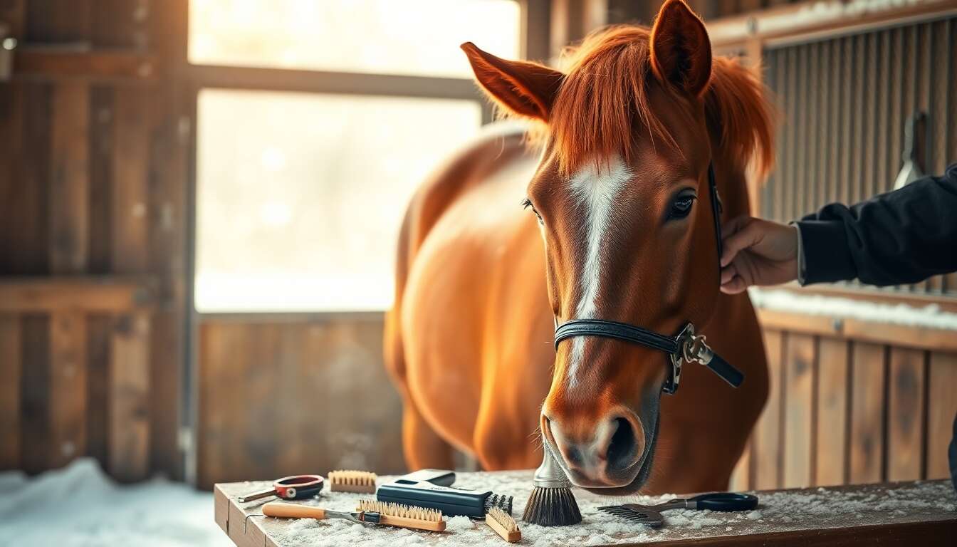 Tondre son cheval en hiver : astuces et conseils