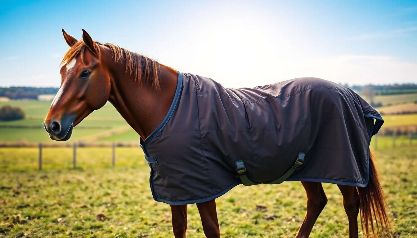 Comment choisir le grammage de la couverture pour votre cheval selon les températures ?