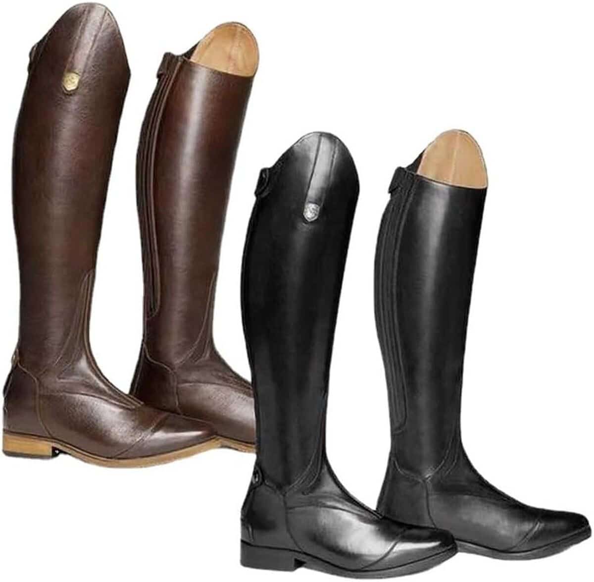 Test des bottes d'équitation femme en cuir PU (noir, 38)
