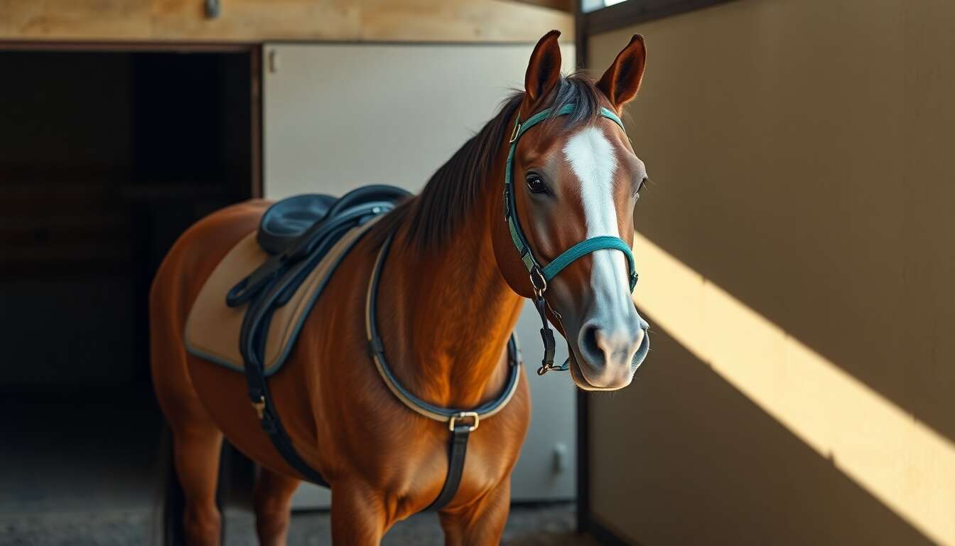 Préparer son cheval pour un long trajet en remorque