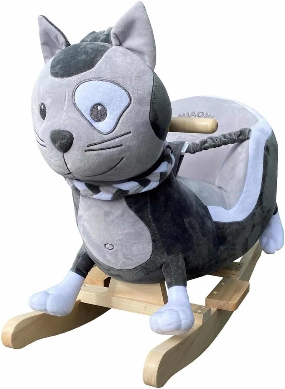 Test : cheval à bascule Steff - chat 1-4 ans avec ceinture de sécurité
