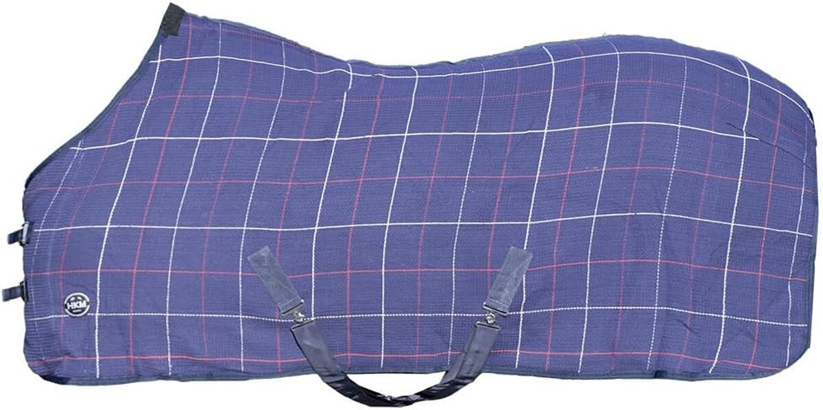 Test de la couverture gaufrée HKM 72836900 bleue foncé