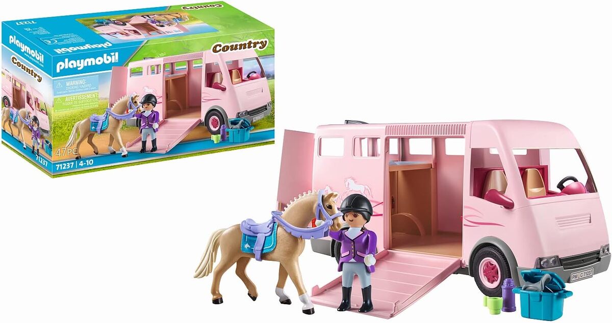 Test du van playmobil 71237 avec cheval et accessoires pour les petits cavaliers