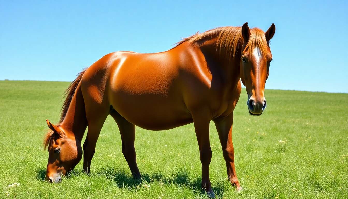 Comprendre l'obésité du cheval : causes et solutions