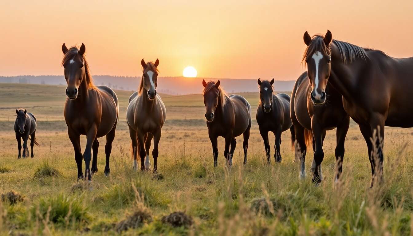 Herbes sèches : prévenir la fourbure chez les chevaux