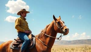 Chapeau De Cowboy En Cuir Véritable Sazaar Tack Pour équitation Western - Adulte & Jeune
