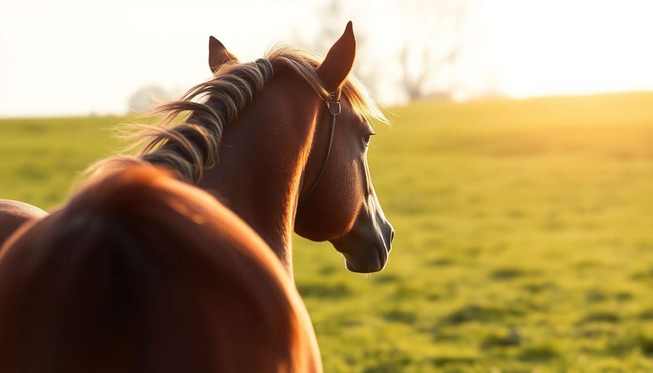 Pourquoi les chevaux tournent avec la tête à l'extérieur ?