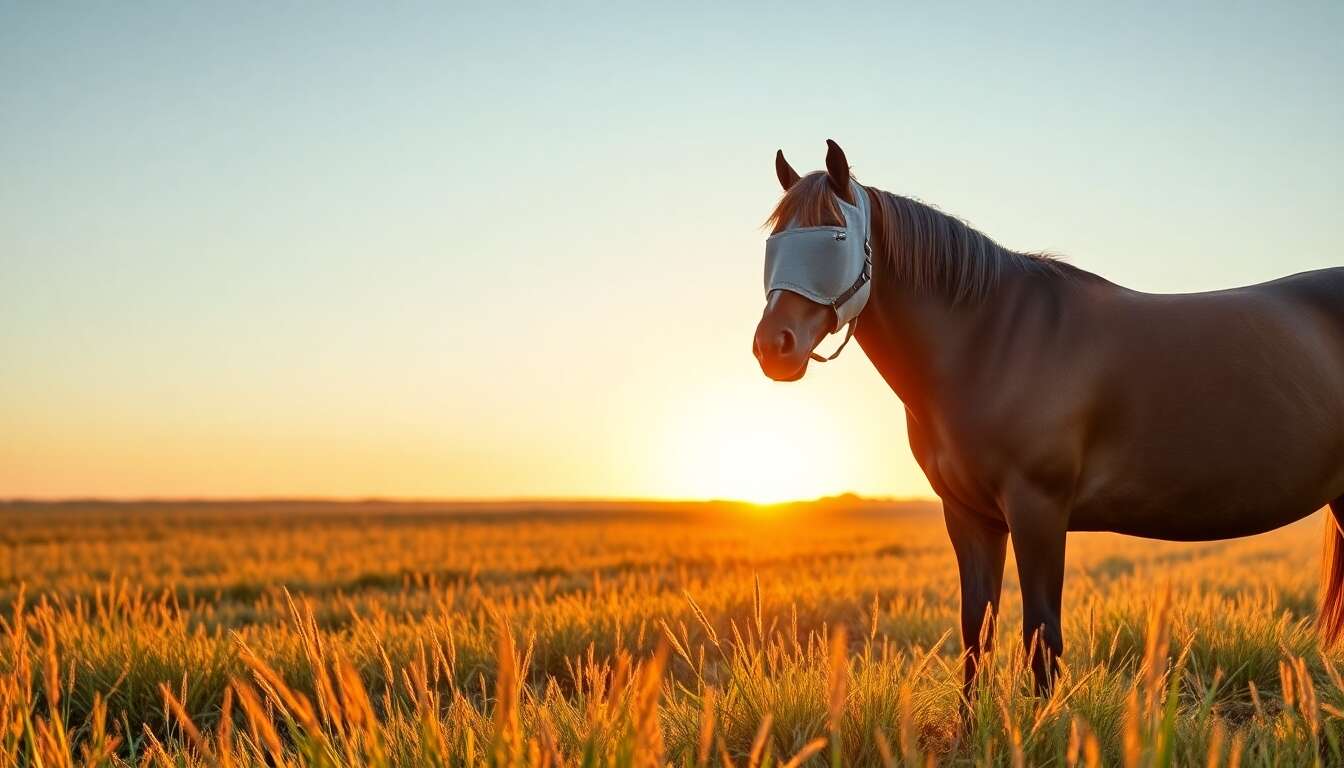 Masque anti-stress pour cheval Fenwick : efficacité prouvée