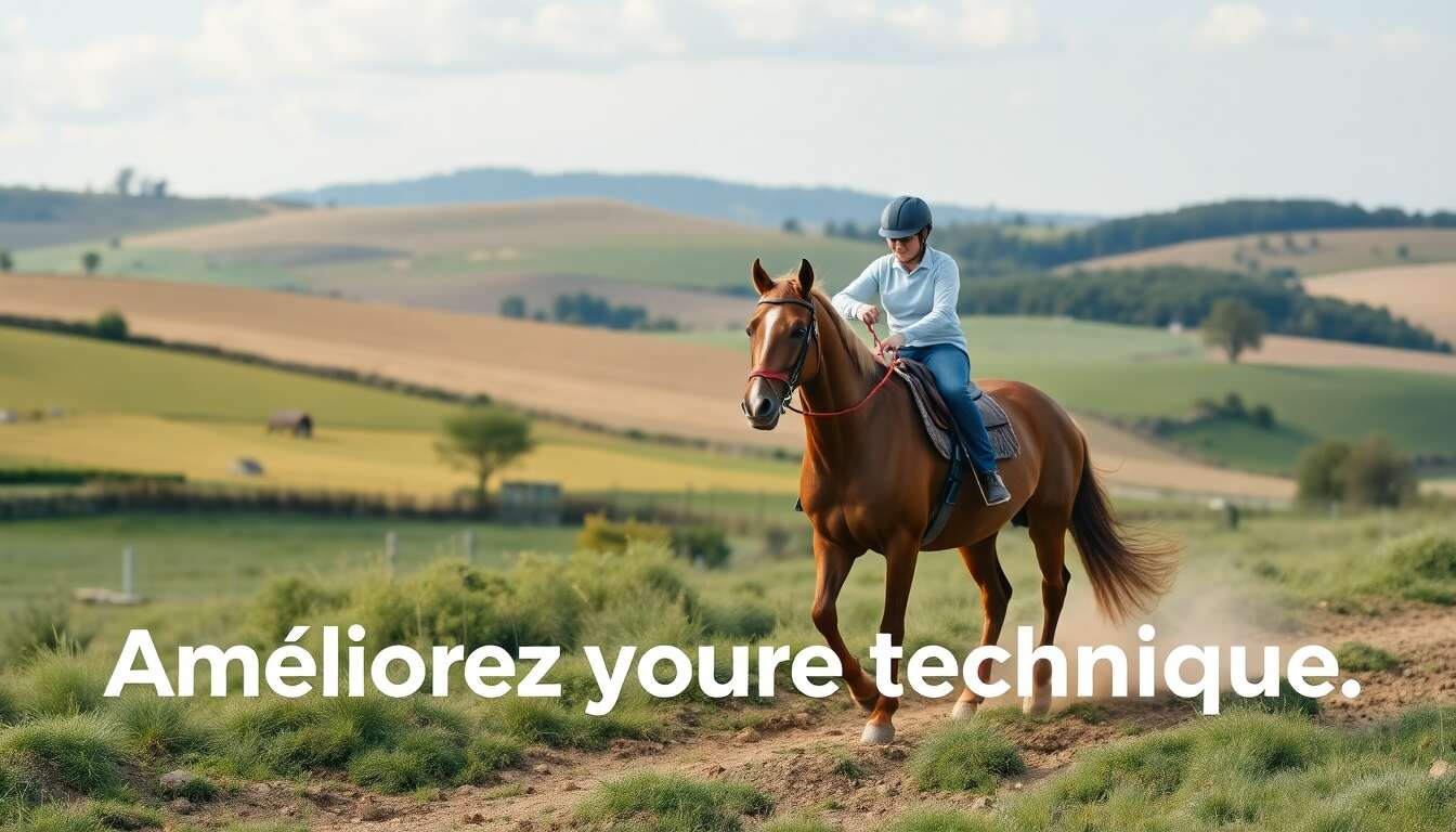 Exercice à cheval sur terrain varié : améliorez votre technique
