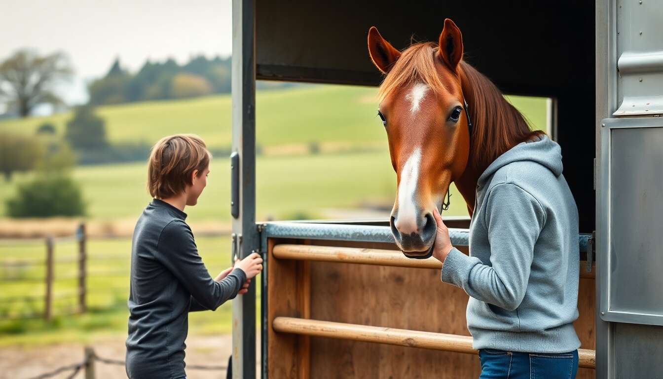 Mon cheval refuse de monter dans le van : que faire ?