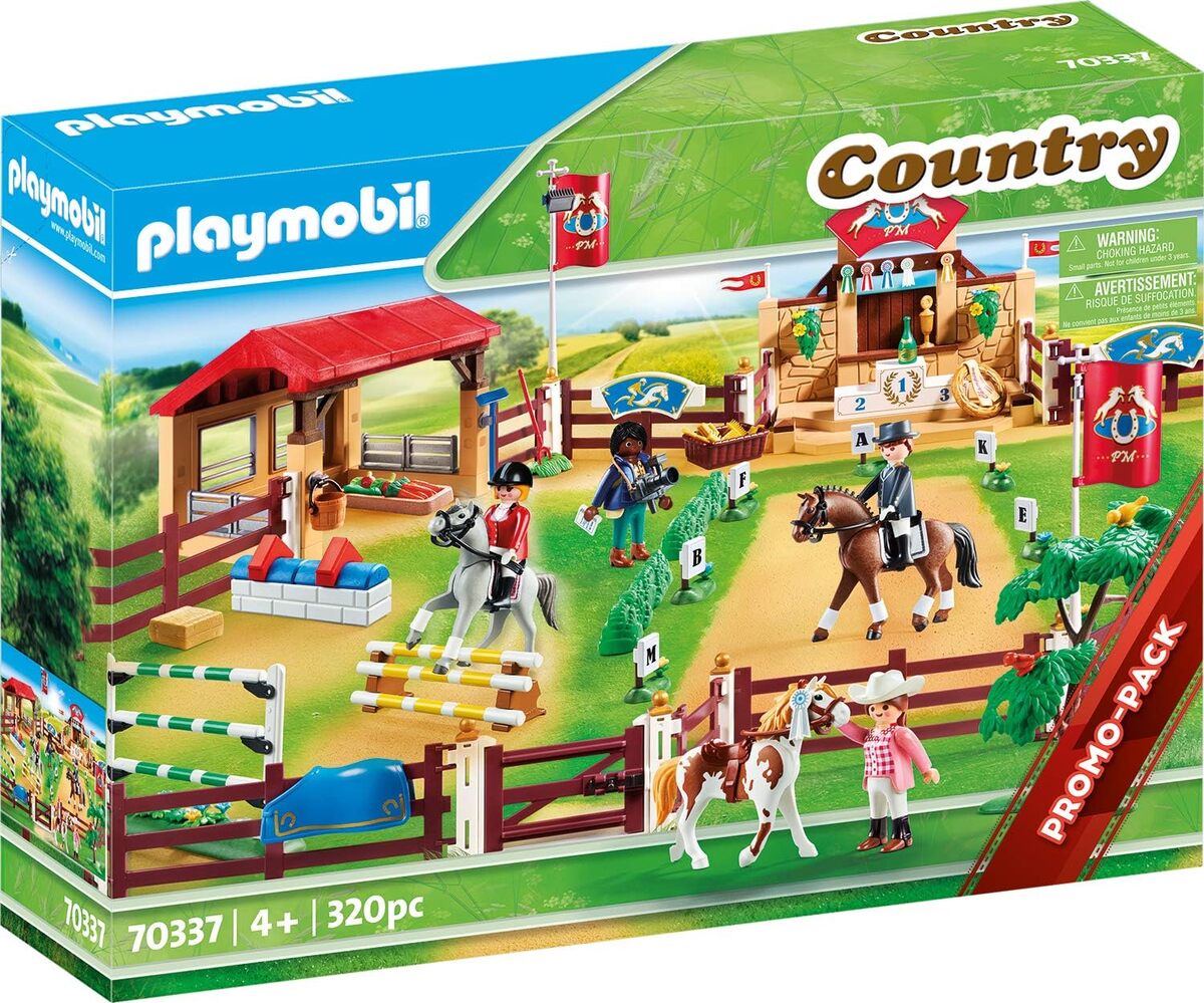 Test du centre d'entraînement pour chevaux Playmobil