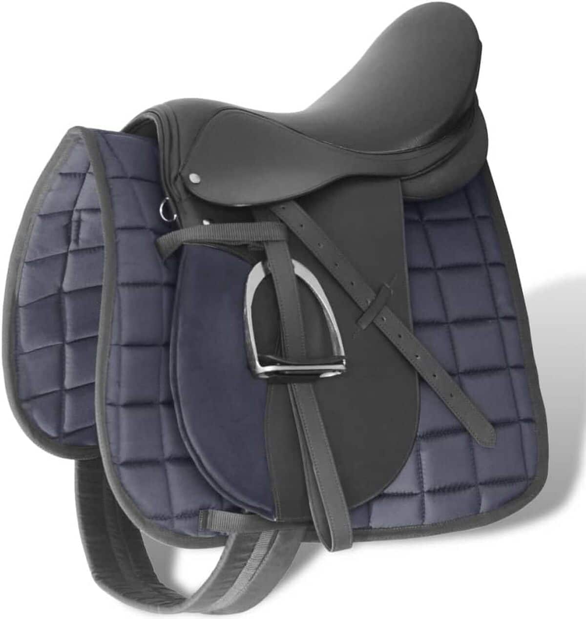 Test : selle Générique 17, 5" en cuir pour équitation