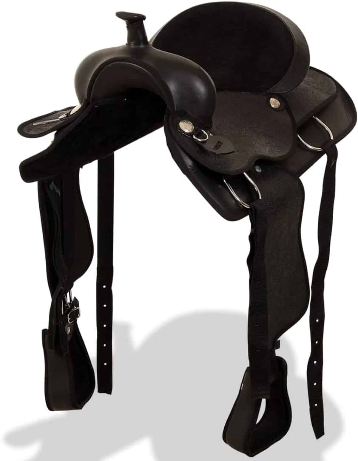 Test : selle de dressage multicolore vidaXL en cuir véritable