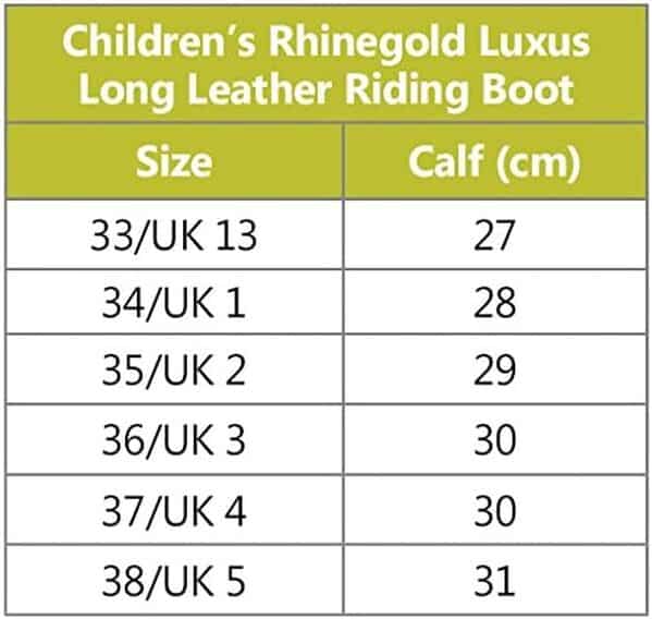 Rhinegold Young Rider Elite Luxus Bottes d'équitation en Cuir Souple