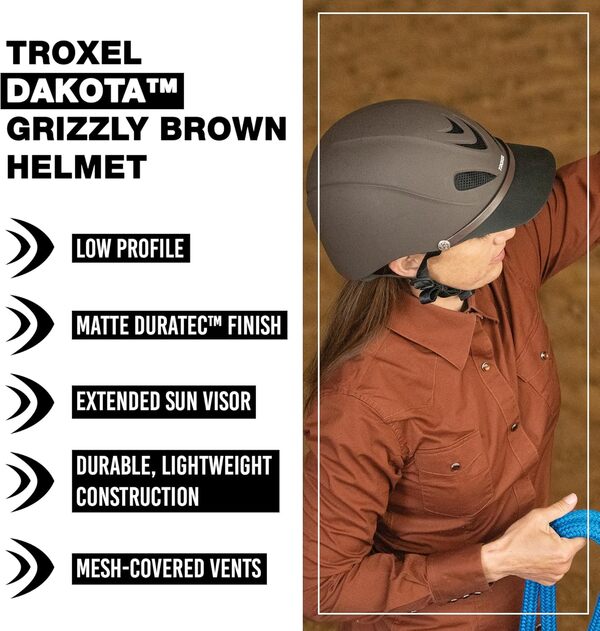 Troxel Dakota Performance casque, marron