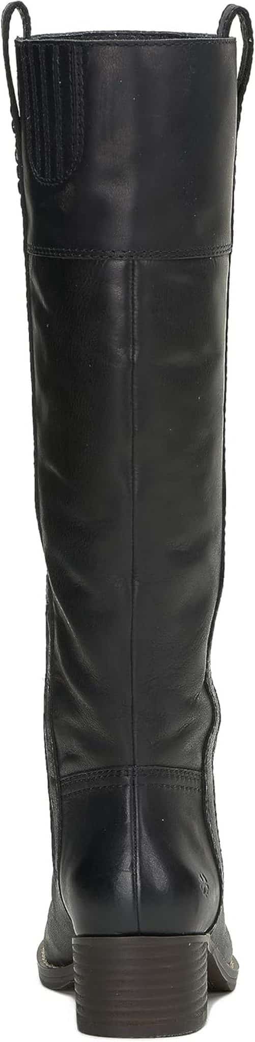 Bottes Tuff Rider femme cuir noir grand mollet d'équitation