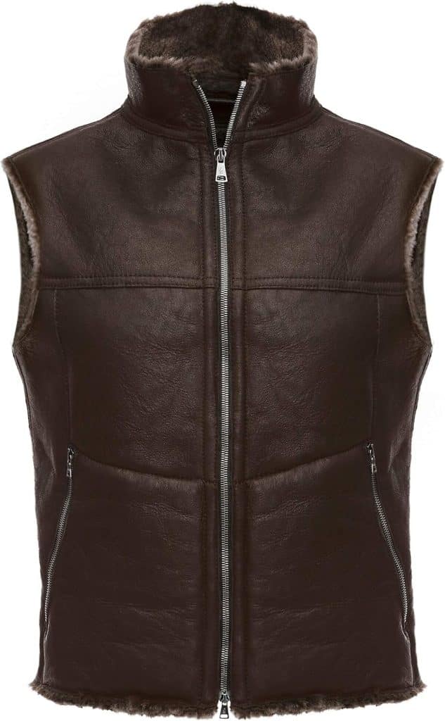 Test du gilet pour homme Werner Christ : sport et élégance en peau de mouton