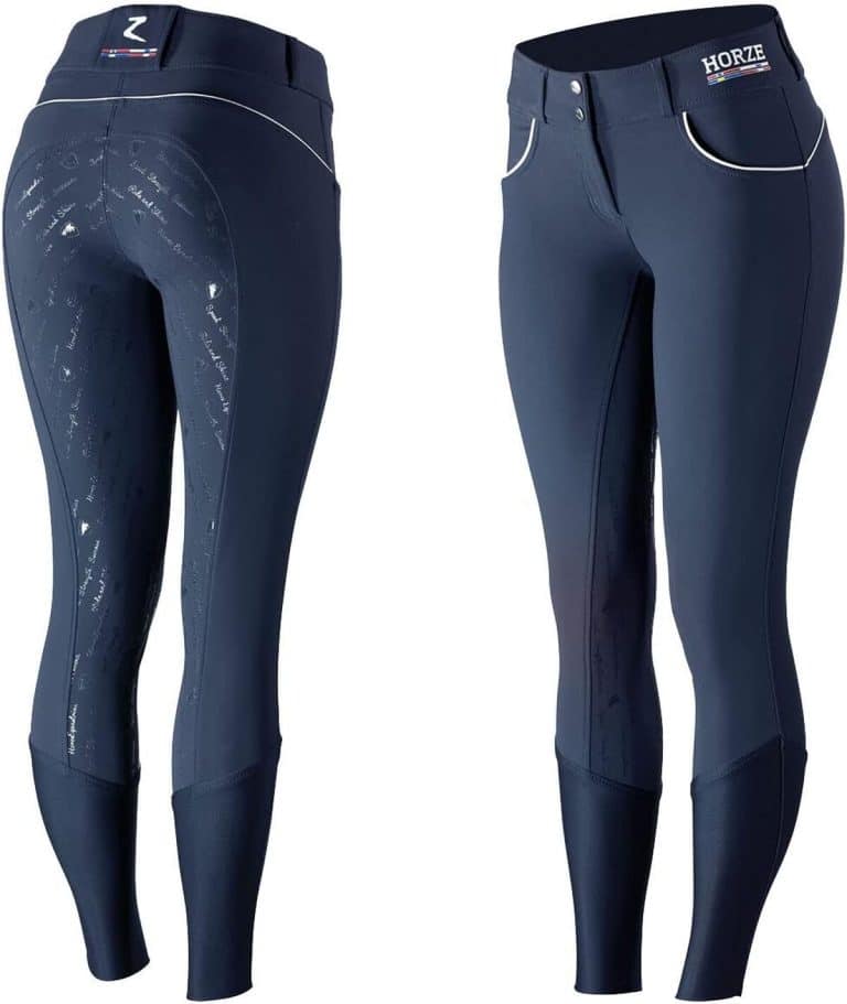 Pantalon d'équitation fond intégral grip Suki, enfant Velvet Morning 1