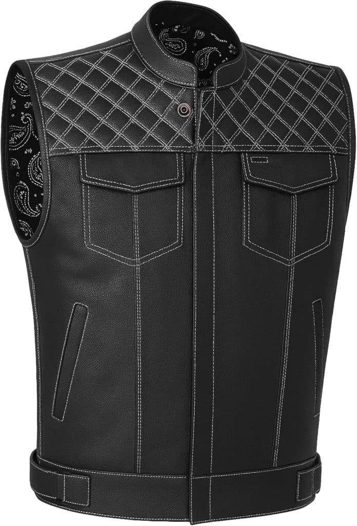 Test du gilet de moto cuir SOA, confort et protection taille XXL