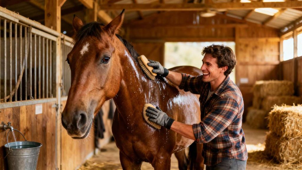 Soins du cheval : avant et après le travail
