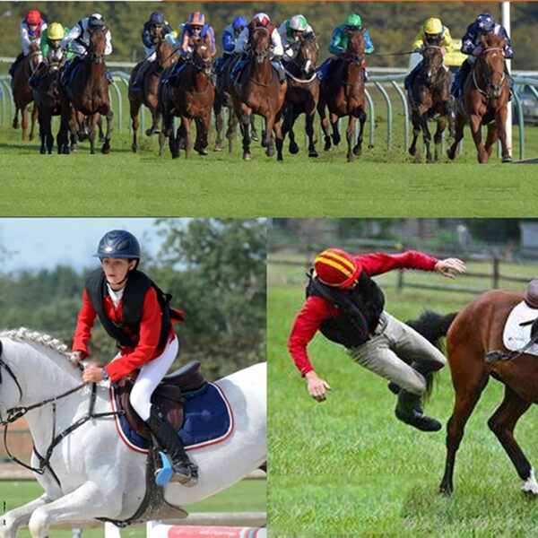 Gilet Airbag D'équitation Enfant Vêtements De Protection Knight Equipment Dispositif D'activation D'airbag Caché Pour Empêcher L'érosion Par La Pluie Sans Bouteille De CO