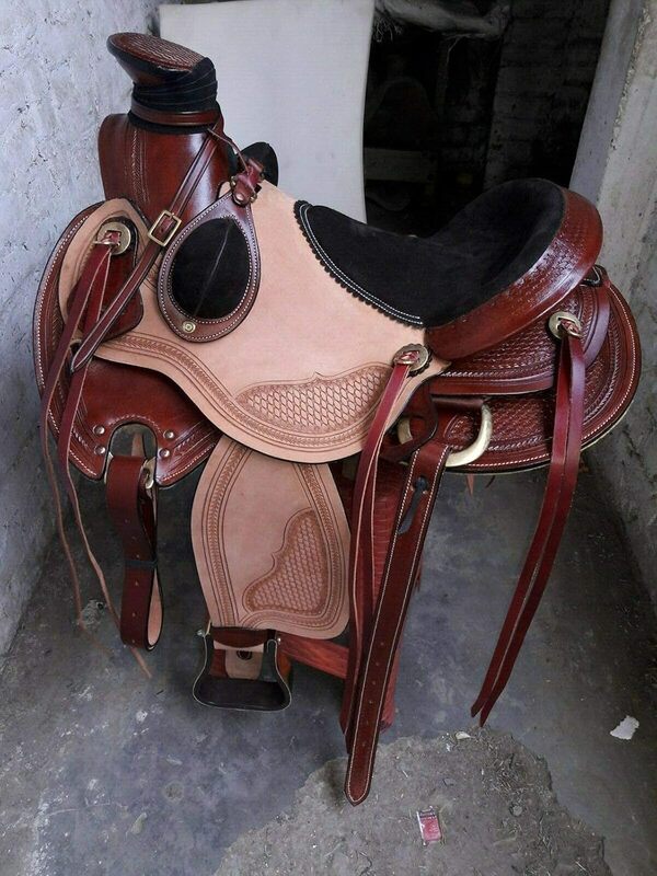 Equestrian Universe Selle Western en cuir très résistante