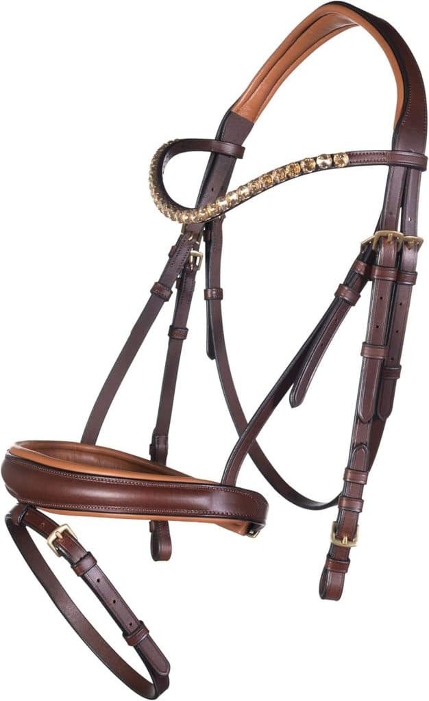 Test du bridon HKM Marrakesh marron foncé pur-sang