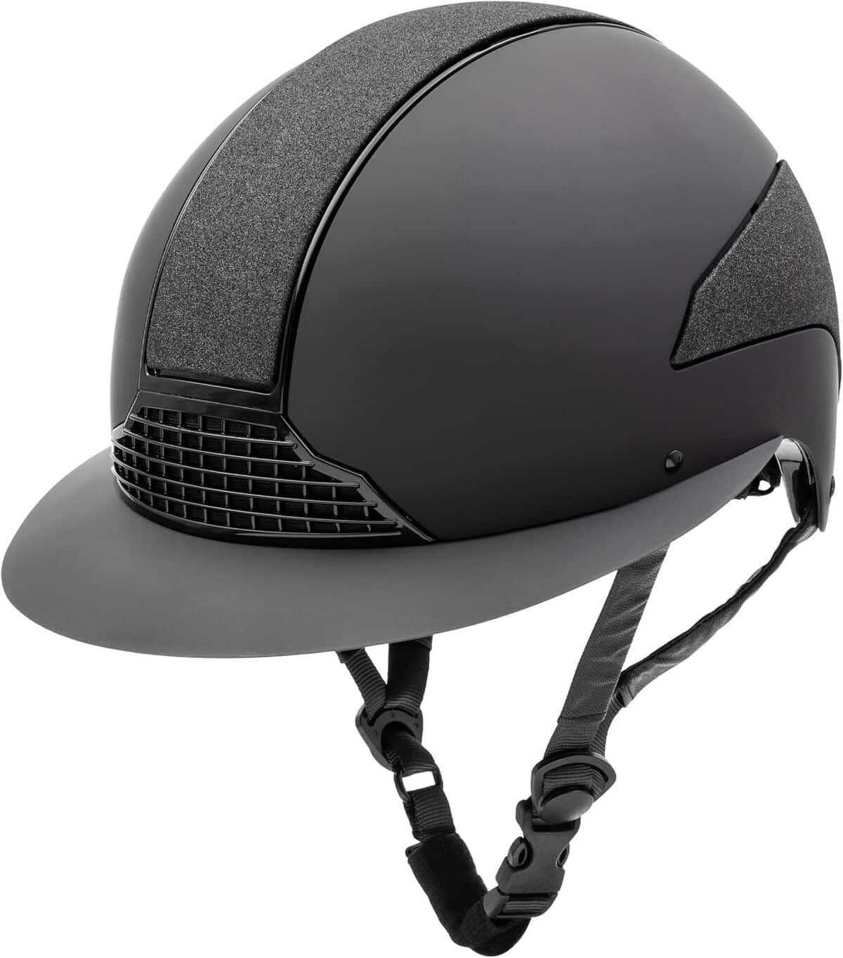 Test du casque d'équitation Swing H24 Lady Shine noir mat