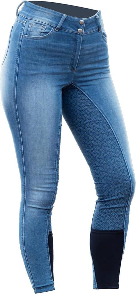 Test du pantalon d'équitation en denim HORZE Kaia pour femme