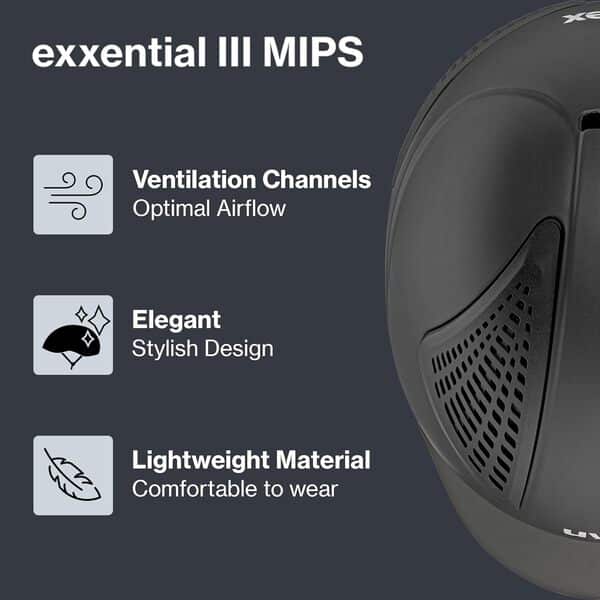 uvex Exxential III MIPS Casque d'équitation léger unisexe Taille réglable