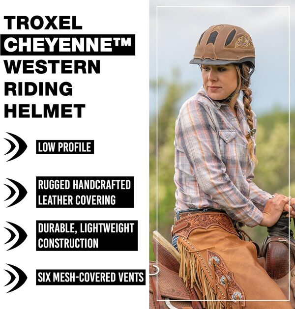 Troxel Cheyenne Casque Marron Taille L