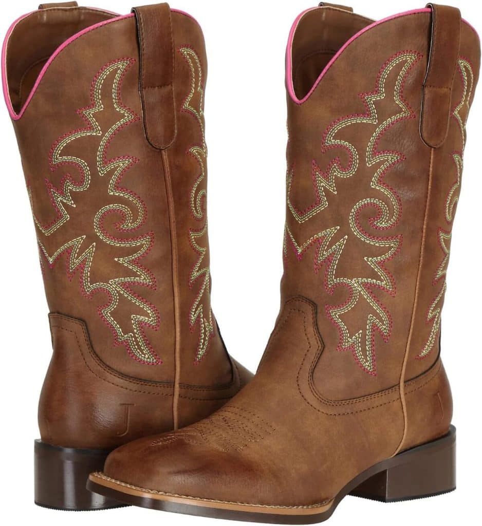Test : bottes western femme J.s.o.l.e bout carré taille 39, 5 EU large