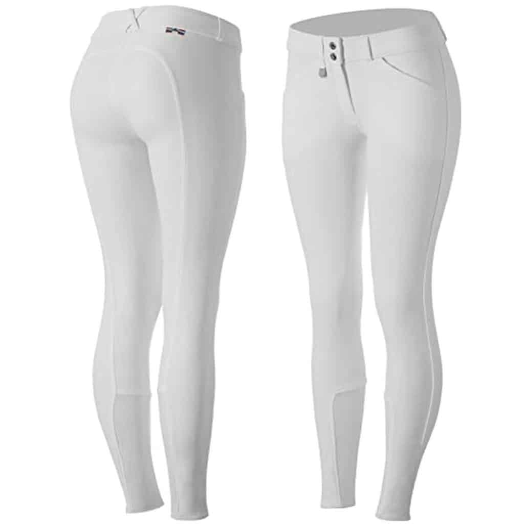 Test du pantalon d'équitation Horze Grand Prix déperlant blanc