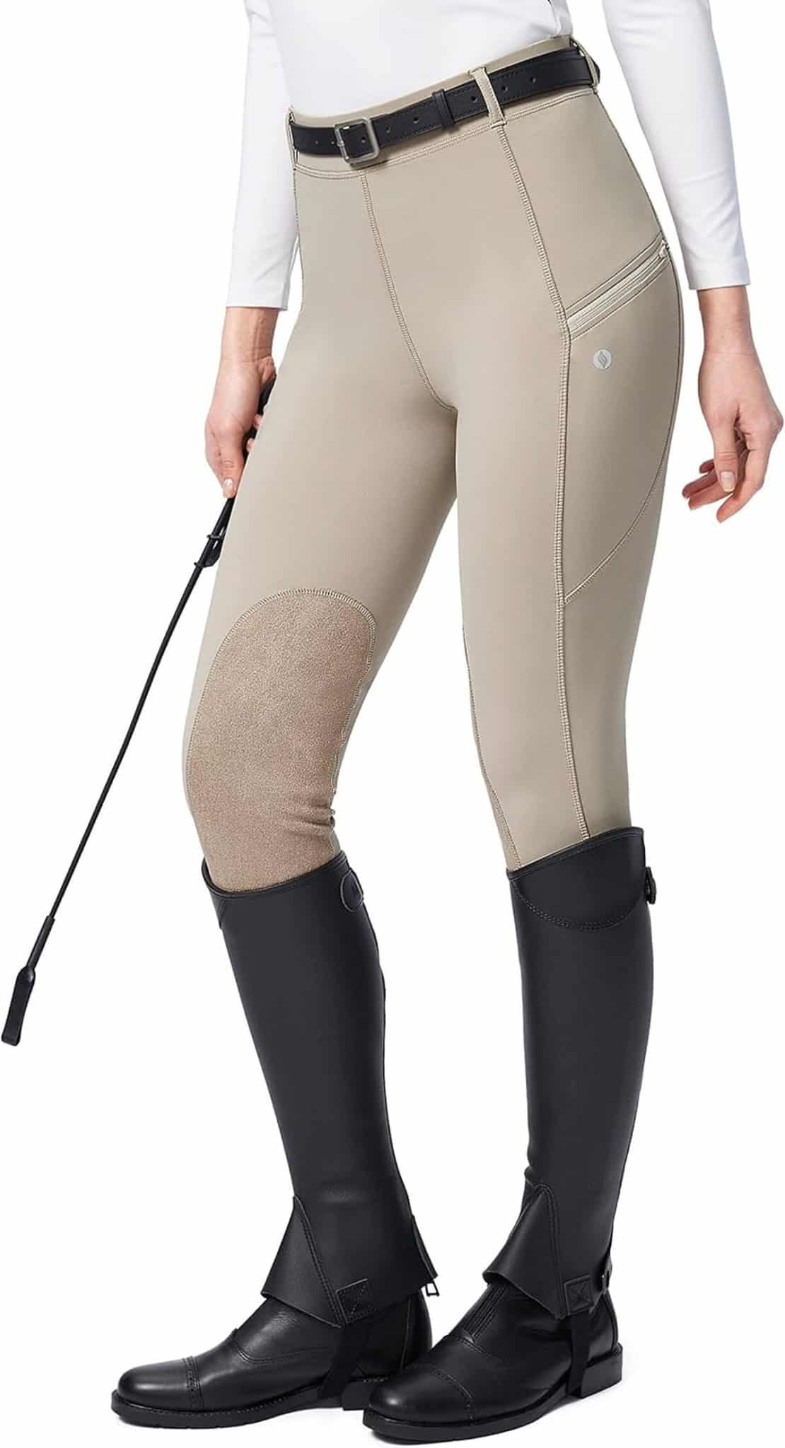 Test du pantalon d'équitation Santiny femme avec genouillères taille M