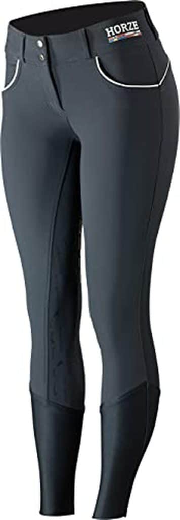 Test du pantalon d'équitation Horze Nordic bleu marine avec grip silicone