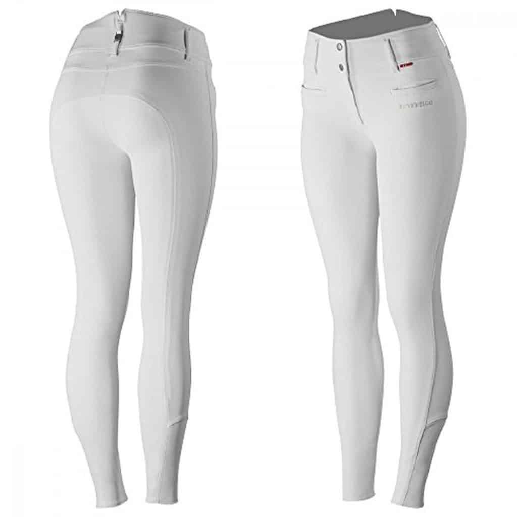 Test : pantalon d'équitation Tiffany B Vertigo, fond silicone blanc taille 40